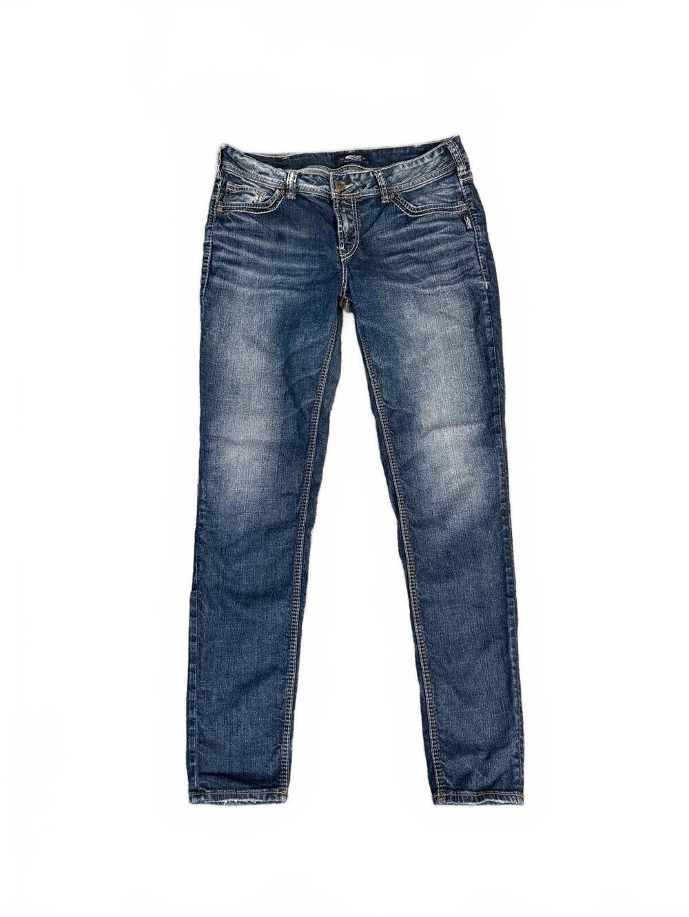 Silver Jeans Elyse Mid Rise Skinny W32/L31